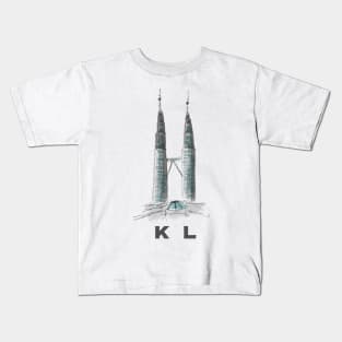 Petronas Twin Towers | KL Kids T-Shirt